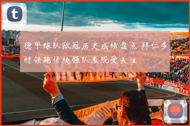 德甲球队欧冠历史成绩盘点 拜仁多特领跑传统强队表现受关注
